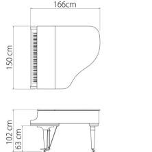 kawa-GL30ATX2PE KAWAI GL-30 ATX4 Negro Pulido 166cm