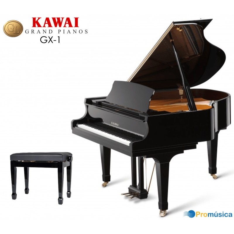 kawa-GX1PE KAWAI GX-1 Negro Pulido 166cm