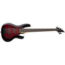 ESP LTD B-205DX Bajo Eléctrico de 5 cuerdas Red Burst