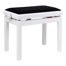 Stagg PB06G WHM VBK Banqueta de Piano Blanca   Negra