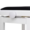 Stagg PB06G WHM VBK Banqueta de Piano Blanca Negra
