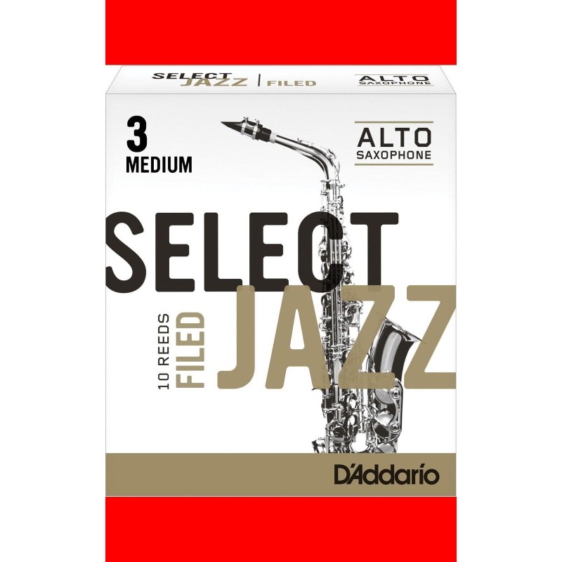 ORSF10ASX3M DAddario Select Jazz Organic Filed 3 M Saxo Alto