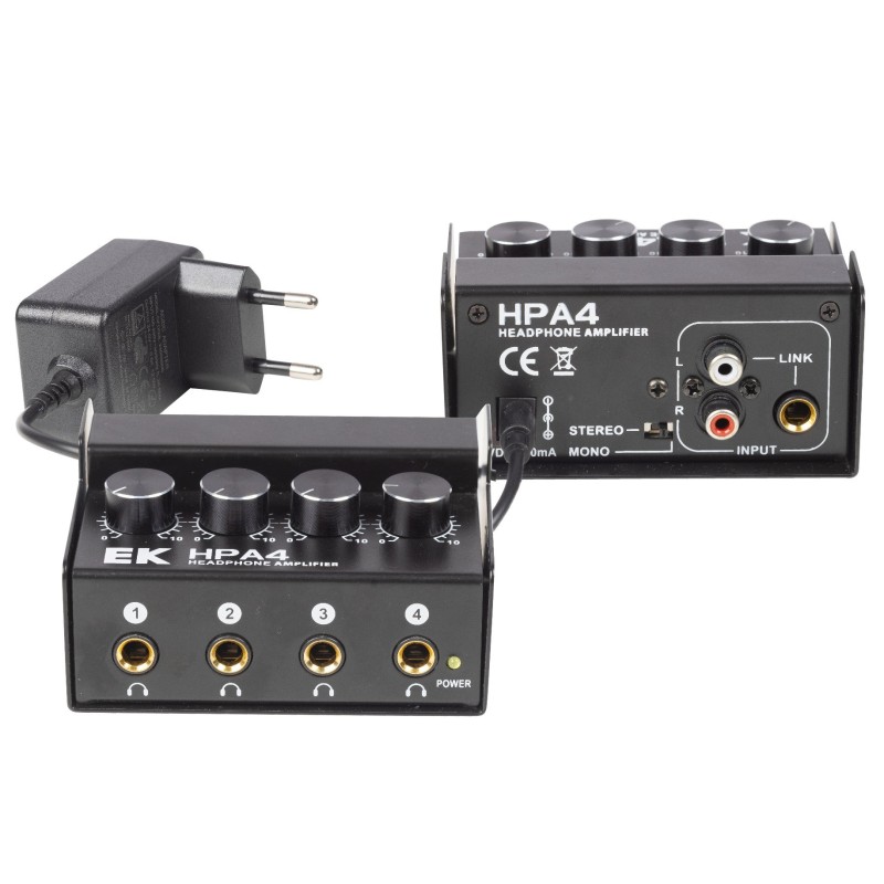 KELL-HPA4 EK HPA4 Amplificador de auriculares 4 canales