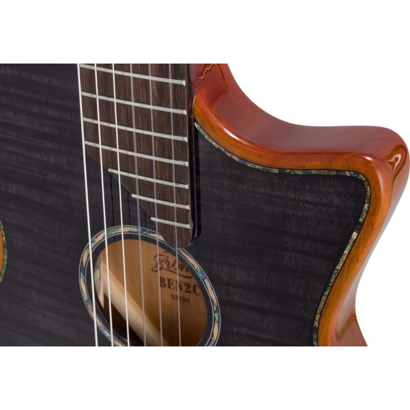 BEN2CTBK Bromo BEN2C Trans Black Guitarra Electroacústica