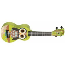 Mahalo MA1WL Art Series Owl con funda Ukelele Soprano