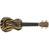 Mahalo MA1ZE Art II Series Zebra con funda Ukelele Soprano