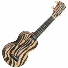 MA1ZE Mahalo MA1ZE Art II Series Zebra con funda Ukelele Soprano