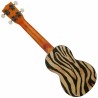 Mahalo MA1ZE Art II Series Zebra con funda Ukelele Soprano