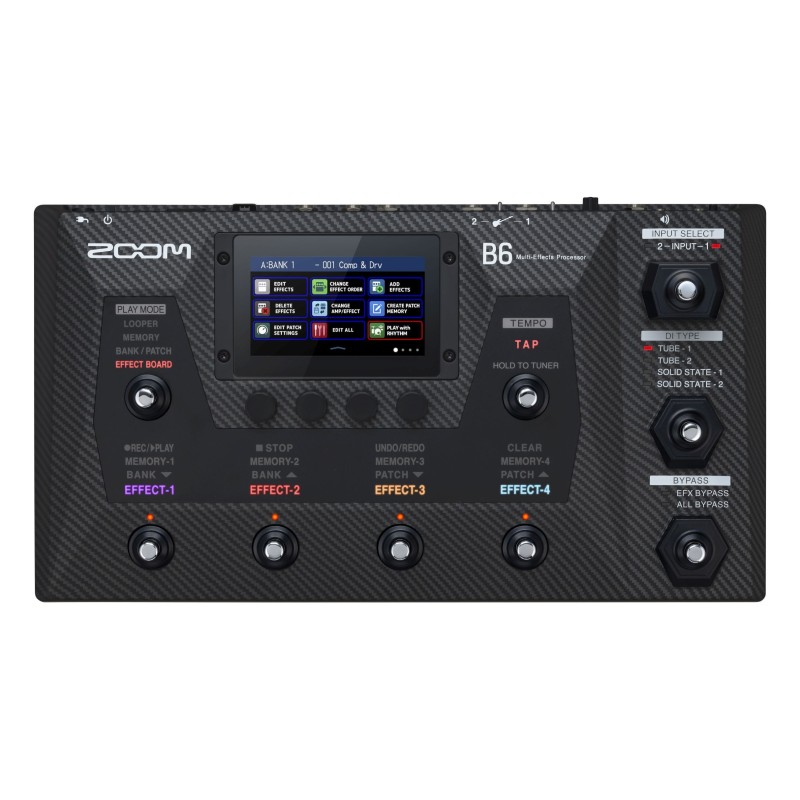 MOGA-9550302499017 Zoom B6 Pedalera Multiefectos para Bajo