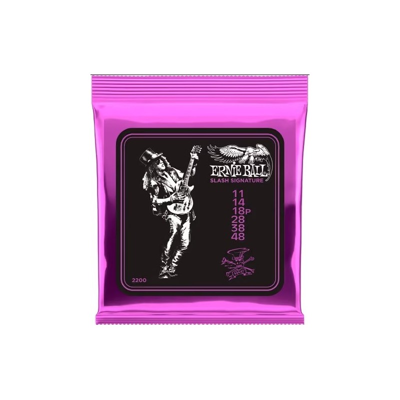 MUSI-CEB2200 Ernie Ball Slash Signature 11-48 Juego Cuerdas Guitarra Eléctrica
