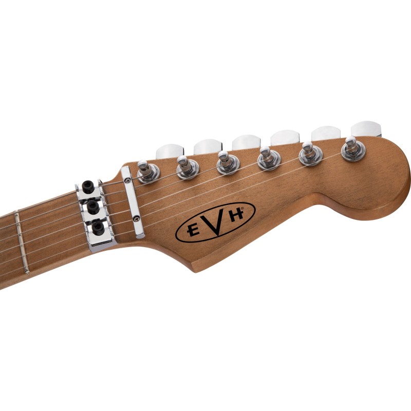 5107900503 EVH Striped Series Frankie Red/Black/White Relic Guitarra Eléctrica