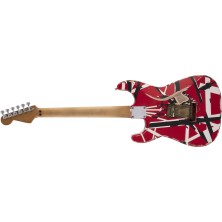 5107900503 EVH Striped Series Frankie Red/Black/White Relic Guitarra Eléctrica
