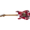 EVH Striped Series Frankie Red Black White Relic Guitarra Eléctrica