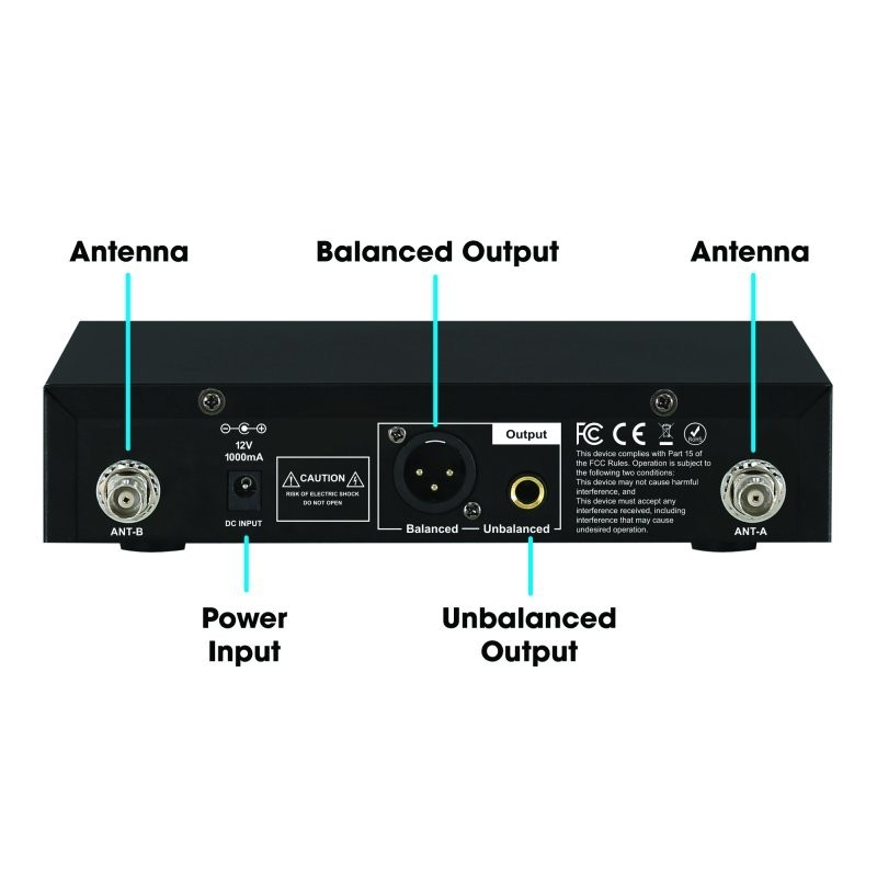 WX1800HH Cad Audio WX1800HH Sistema de micrófono inalámbrico de mano UHF de verdadera diversidad