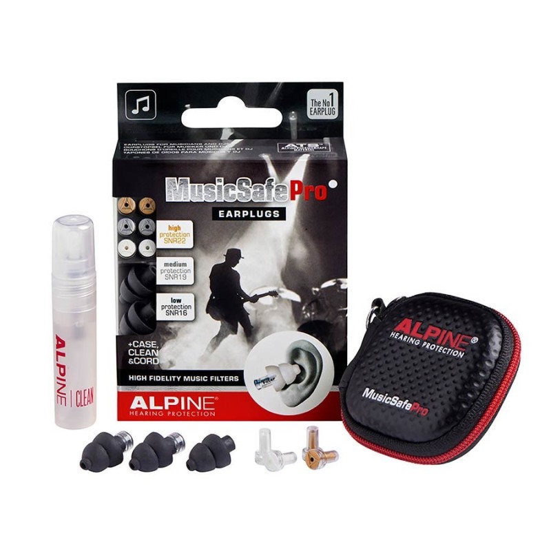 KELL-ALP-MSP-BK Alpine Tapones MusicSafe Pro Black