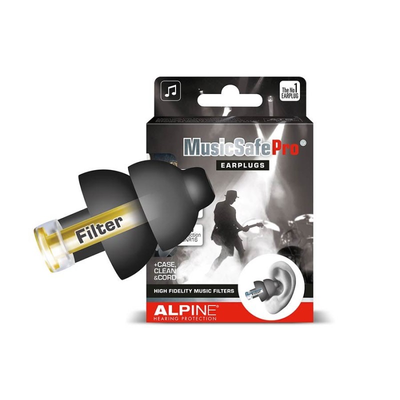 KELL-ALP-MSP-BK Alpine Tapones MusicSafe Pro Black