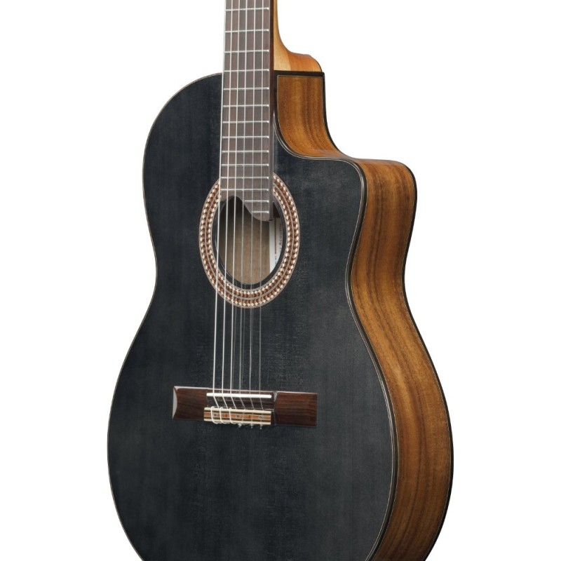 HOSH-GA360TCETBK Ibanez GA360TCE-TBK Guitarra clásica Transparent Black