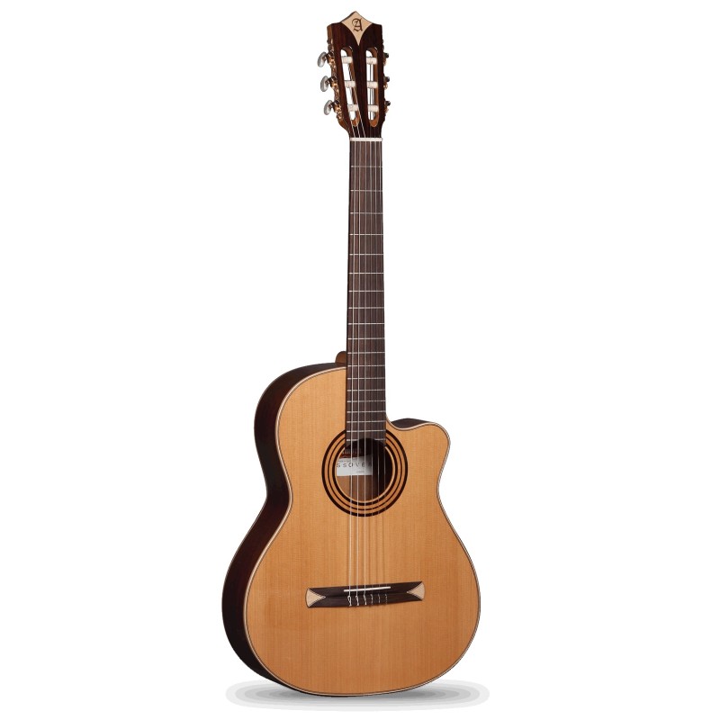8736 V 9738 Alhambra CS-1 CW ELECTRIFICADA FISHMAN E1+ Funda 9738 25mm