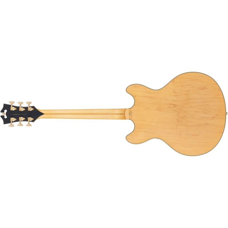 432-DAEDCARBGS D'Angelico Deluxe DC Amber Guitarra Eléctrica