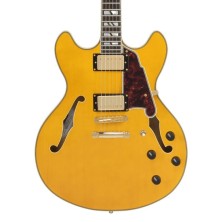 432-DAEDCAMBGS D'Angelico Deluxe DC  Amareto Burst Guitarra Eléctrica
