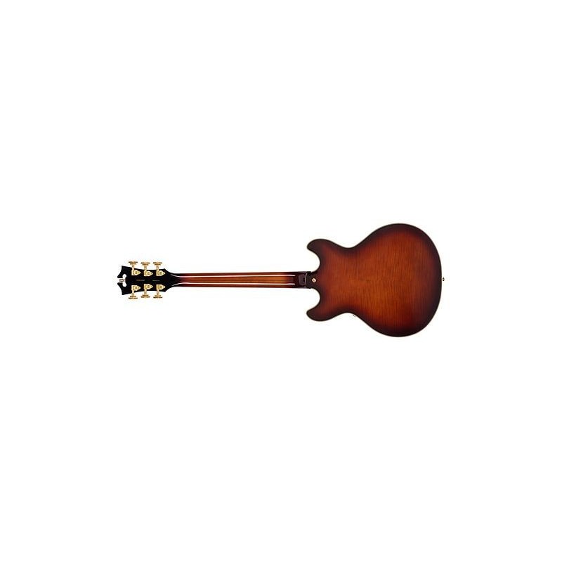 DAEMDCARBGS D'Angelico Excel Mini DC Amaretto Burst Guitarra Eléctrica