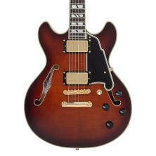 DAEMDCARBGS D'Angelico Excel Mini DC Amaretto Burst Guitarra Eléctrica