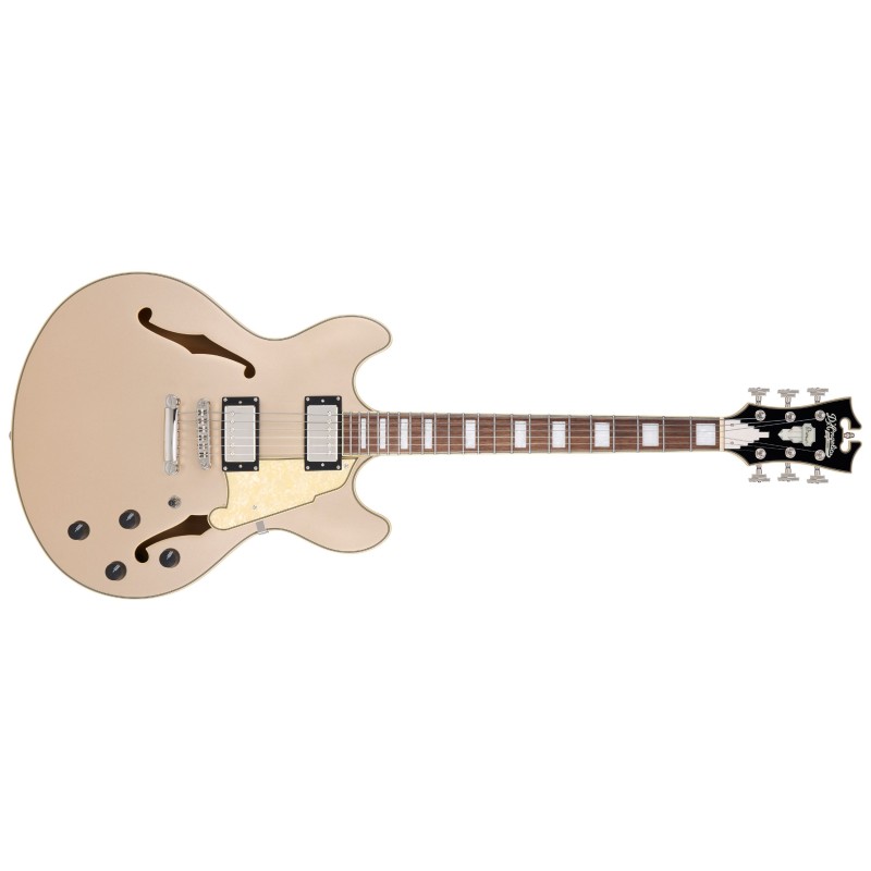 DAPDCXTDGDNS D'Angelico Premier DC XT Satin Desert Gold Guitarra Eléctrica