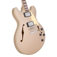 DAPDCXTDGDNS D'Angelico Premier DC XT Satin Desert Gold Guitarra Eléctrica