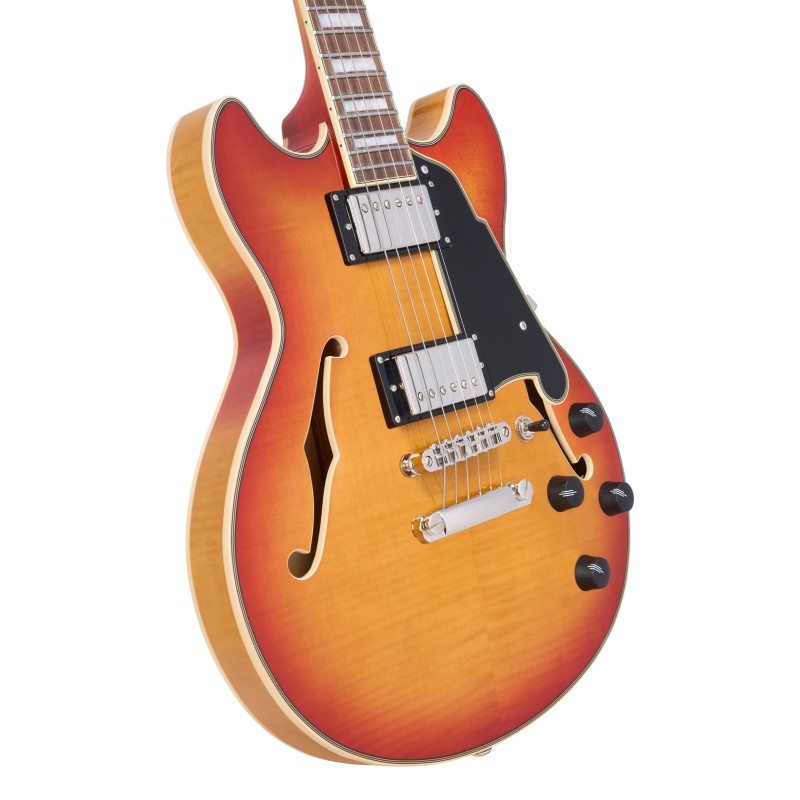 DAPMDCXTHNBNS D’Angelico Premier Mini DC XT Honey Burst Guitarra Eléctrica