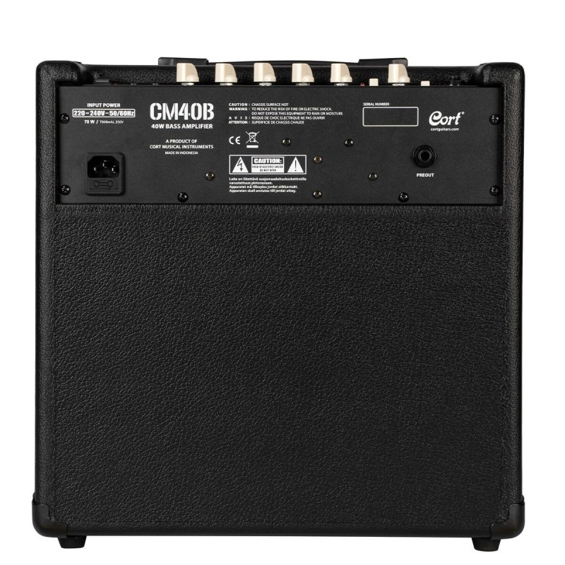 ADAG-735392 Cort CM40B Black Amplificador para Bajo