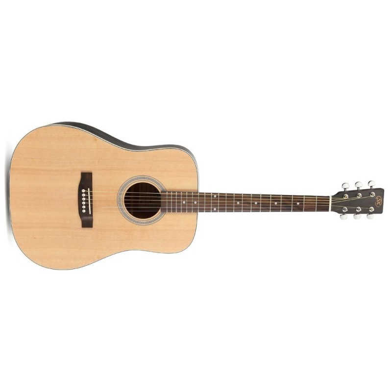 SD204TBK SX SD204TBK Trans Black Guitarra Acústica