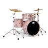 PDP by DW PDMA2215KTPR MainStage Pale Rose Sparkle + Set de platos Paiste