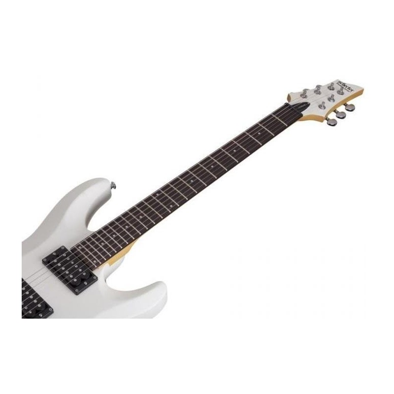 652734 Schecter C6 Deluxe Satin White Guitarra Eléctrica