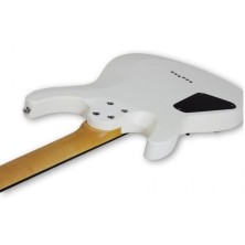 652734 Schecter C6 Deluxe Satin White Guitarra Eléctrica