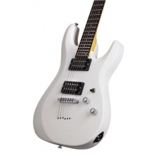 652734 Schecter C6 Deluxe Satin White Guitarra Eléctrica