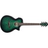 Ibanez AEWC16QA-TEH Guitarra Electroacústica Transparent Emerald Burst High Gloss