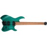 Cort SPACE G6MS SGTQ Guitarra Eléctrica Headless con funda Semi Gloss Turquoise