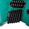 Cort SPACE G6MS SGTQ Guitarra Eléctrica Headless con funda Semi Gloss Turquoise