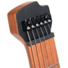 Cort SPACE G6MS SGTQ Guitarra Eléctrica Headless con funda Semi Gloss Turquoise