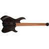 Cort SPACE G6MS SGTK Guitarra Eléctrica Headless con funda Semi Gloss Trans Black