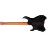 Cort SPACE G6MS SGTK Guitarra Eléctrica Headless con funda Semi Gloss Trans Black