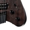 Cort SPACE G6MS SGTK Guitarra Eléctrica Headless con funda Semi Gloss Trans Black
