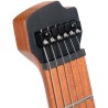 Cort SPACE G6MS SGTK Guitarra Eléctrica Headless con funda Semi Gloss Trans Black