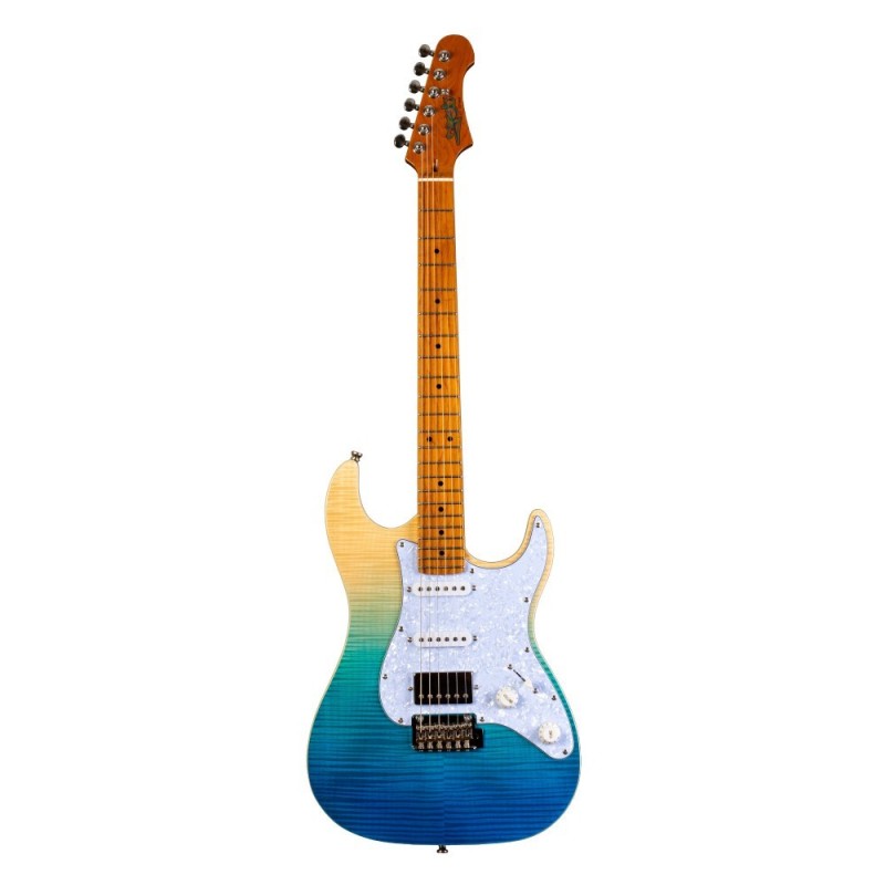 5307032 Jet Guitars  JS450-TBL-HSS Transparent Blue Guitarra Eléctrica