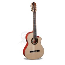 8897 V 9738 Alhambra GS Cut Away E8 Fishman Green Sustain + Funda Alhambra 9738 de 25mm