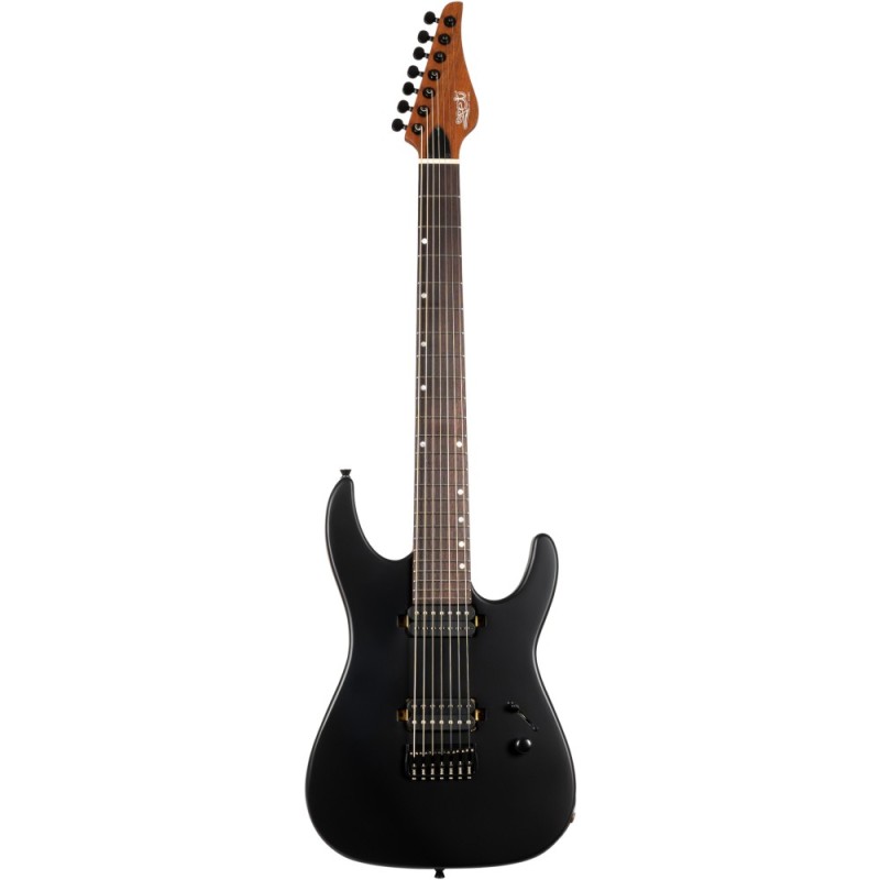 5307093 Jet JS507 Stygian Satin Black Guitarra Eléctrica 7 Cuerdas 