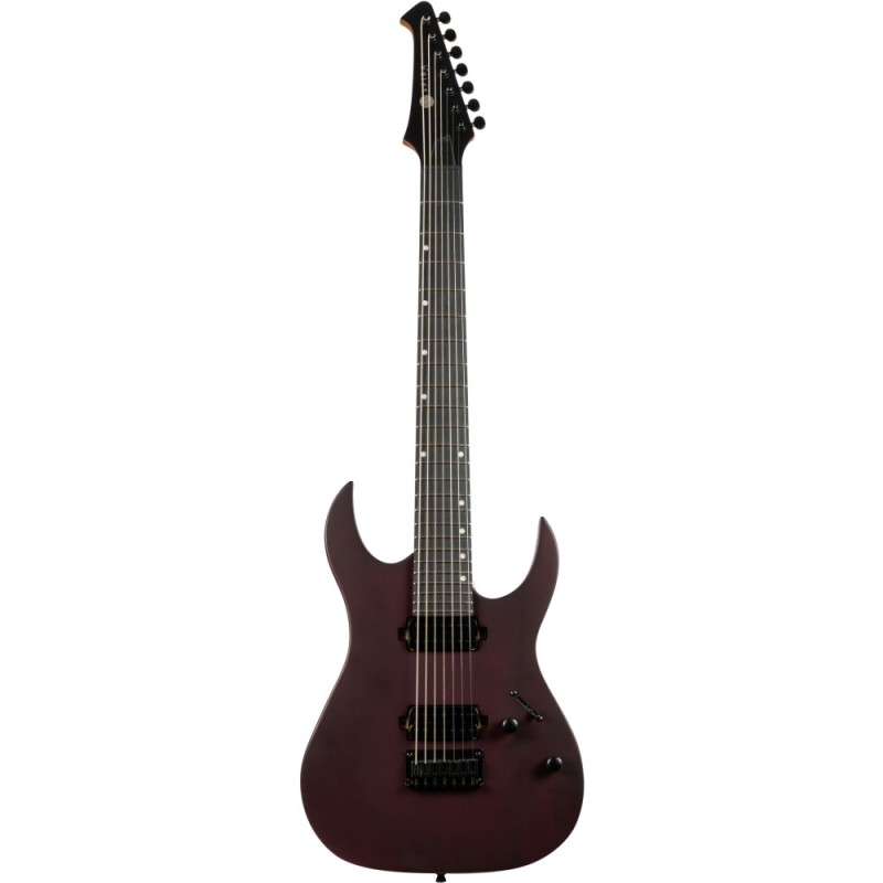 5306507 Spira S407-MWR 7 Cuerdas Satin Wine Red Guitarra Eléctrica