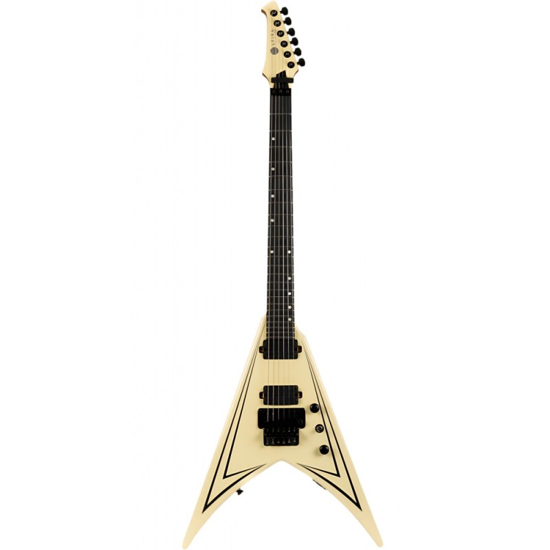 5306533 Spira V420-AWH Antique White Stripe Guitarra Eléctrica