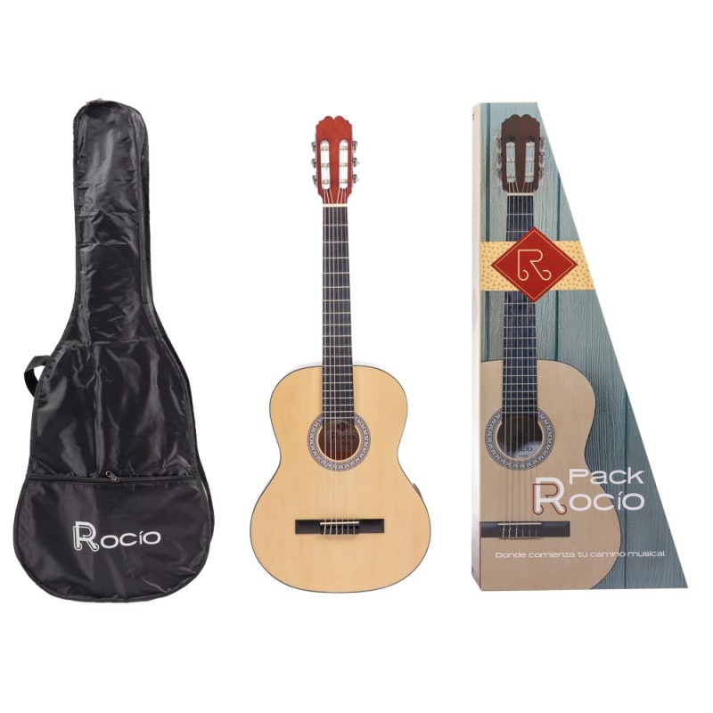 KELL-PGCR34 Rocio Pack de Guitarra Clásica 3/4 Natural
