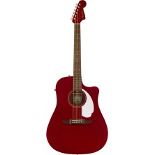Fender Redondo Player, Walnut Fingerboard, White Pickguard, Candy Apple Red
